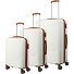  Bali 4 roulettes Set de valises 3 pièces Modéle weiss-cognac