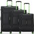  Norway 4 roues Set de valises 3 pièces avec soufflet d'extension Modéle nero