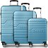  Seattle 4 roues Set de valises 3 pièces Modéle nordic-blue