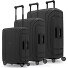  Essentials 15 Set de valises à 4 roulettes 3 pièces avec fermeture à trois points Modéle deep black