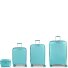  Queens 4 roulettes Set de valises 4 pièces avec soufflet d'extension Modéle verde menta