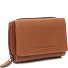  Zelan Porte-monnaie Protection RFID Cuir véritable 12 cm Modéle cognac