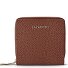  Bologna Leather Medium Porte-monnaie Zip-Around en cuir 10 cm Modéle brown