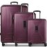  Essentials 14 4 roues Set de valises 3 pièces avec soufflet d'extension Modéle aubergine metallic