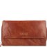  Donna Aurona Porte-monnaie RFID en cuir 18 cm Modéle cognac