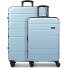  Miami 4 roulettes Set de valises 2 pièces avec soufflet d'extension Modéle light blue