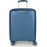  Queens 4 roulettes Trolley de cabine S 54 cm avec soufflet d'extension Modéle azul