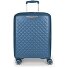  Queens 4 roulettes Trolley de cabine S 54 cm avec soufflet d'extension Modéle azul