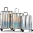  Astro 4 roulettes Set de valises 3 pièces avec soufflet d'extension Modéle silver