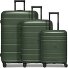  Essentials 11 4 roues Set de valises 3 pièces avec soufflet d'extension Modéle olive