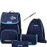  Ergojet Set de cartables 6 pièces Modéle black blue
