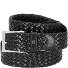  Ceinture tressée business en cuir Modéle black | 90 cm