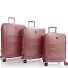  EZ Fashion 4 roulettes Set de valises 3 pièces avec soufflet d'extension Modéle rose gold