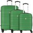  Paradise 4 roulettes Set de valises 3 pièces Modéle olivegrün
