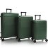  Zen 4 roulettes Set de valises 3 pièces avec soufflet d'extension Modéle green