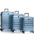  Alumix 4 roulettes Set de valises 3 pièces avec soufflet d'extension Modéle icy blue