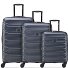  Meteor 4 roues Set de valises 3 pièces avec soufflet d'extension Modéle ocean blue