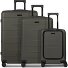  London 4 roues Set de valises 3 pièces avec soufflet d'extension Modéle cool olive