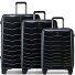  Exo 4 roues Set de valises 3 pièces avec soufflet d'extension Modéle black