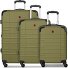  Amplar Evo 4 roulettes Set de valises 3 pièces avec soufflet d'extension Modéle olive