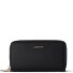  Bologna Leather XL Double Zip-Around Porte-monnaie RFID Cuir 20 cm Modéle black