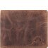  Vintage Porte-monnaie Protection RFID Cuir véritable 12 cm Modéle brown