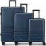  Hanoi 4 roulettes Set de valises 3 pièces avec soufflet d'extension Modéle dark blue