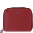  Polo Porte-monnaie Protection RFID Cuir véritable 10 cm Modéle rot