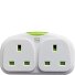  Adaptateur de voyage duo Angleterre-Amérique Modéle weiß