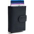  Hollis Porte-monnaie Protection RFID Cuir véritable 10 cm Modéle navy