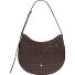  Hispani Sac à bandoulière Cuir véritable 32 cm Modéle coffee brown
