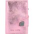  Click & Slide Porte-cartes de crédit RFID en cuir 6,5 cm Modéle rosé-silver