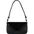  Hardware Mini sac à bandoulière Cuir 18 cm avec soufflet d'extension Modéle black-nickel