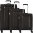  Blazing Ride 4 roulettes Set de valises 3 pièces avec soufflet d'extension Modéle black-grey