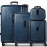  Essentials14 Set de valises à 4 roulettes Beautycase 4pcs avec soufflet extensible Laptopfach Modéle dark blue metallic