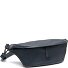  Kruger Sac banane Cuir véritable 40 cm Modéle navy