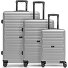  Essentials 08 3-SET 4 roulettes Set de valises 3 pièces Modéle silver-colored 2