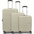  Aerojoy 4 roulettes Set de valises 3 pièces avec soufflet d'extension Modéle sandstone