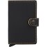  Miniwallet Étui pour cartes de crédit Protection RFID Cuir 6.5 cm Modéle black - ochre