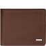  Leather Essentials QF Porte-monnaie RFID en cuir 12 cm dépliable Modéle cognac