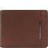  Eluxe Veg Porte-monnaie Protection RFID Cuir véritable 11 cm Modéle dark brown