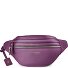  Sac banane en cuir « Bologna » à double fermeture éclair, à porter en bandoulière, 25 cm Modéle purple