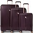  Paris 4 roulettes Set de valises 3 pièces avec soufflet d'extension Modéle amethyst metallic