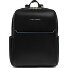  Blue Square Daypack Protection RFID Cuir véritable 37 cm Compartiment ordinateur Modéle black