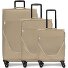  taska Set de valises à 4 roulettes 3pcs avec soufflet extensible Modéle taupe