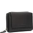  Orveta Porte-monnaie Protection RFID Cuir véritable 13 cm Modéle black