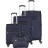  Miigo 4 roues Set de valises 4 pièces avec soufflet d'extension Modéle tiefseeblau