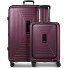  Essentials 14 Set de valises à 4 roulettes 2 pcs. compartiment pour ordinateur portable avec soufflet d'extension Modéle aubergine metallic