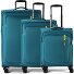  Nitestream 4 roues Set de valises 3 pièces avec soufflet d'extension Modéle teal-lime