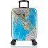  Black Camo 4 roulettes Trolley de cabine S 53 cm avec soufflet d'extension Modéle world map